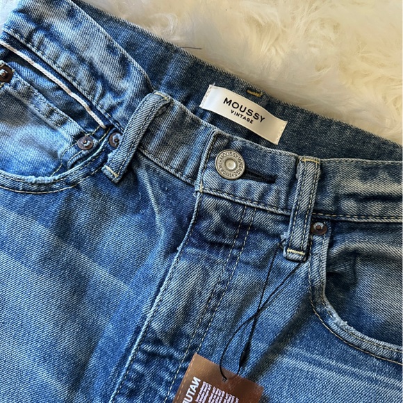 NWT Moussy Vintage Sahlen Straight Hight Rise Full Length Jeans - Picture 9 of 9